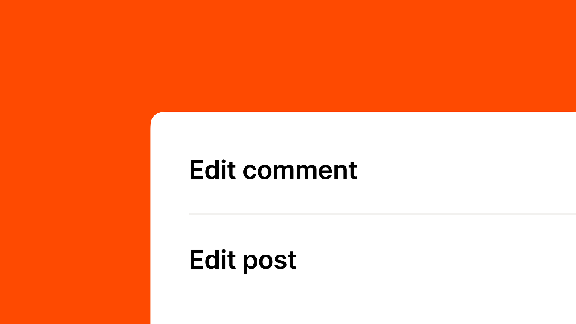 Editing posts and comments feature in the Die Carz app